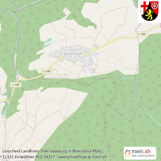 Lorscheid Dorf Lageplan