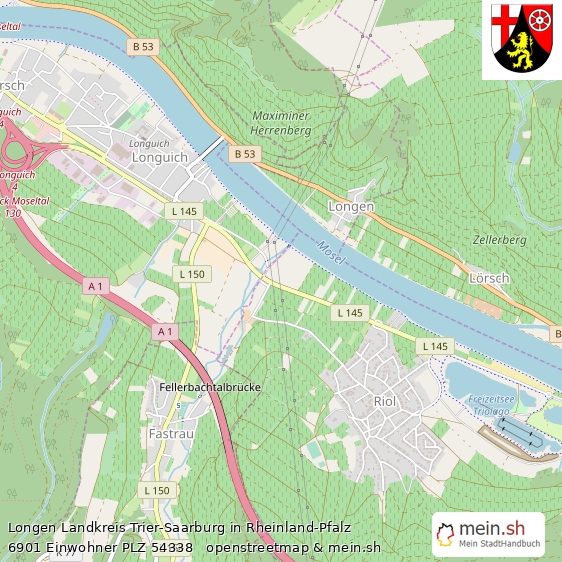 Longen Kleines Dorf Lageplan