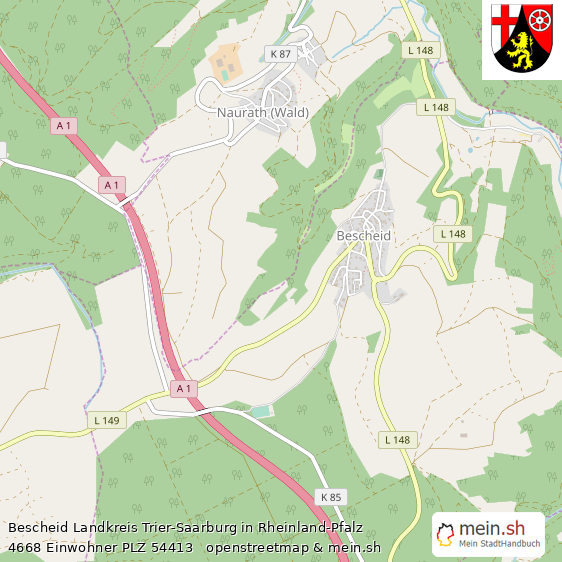 Bescheid Kleines Dorf Lageplan