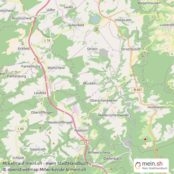 Mckeln Kleines Dorf Karte