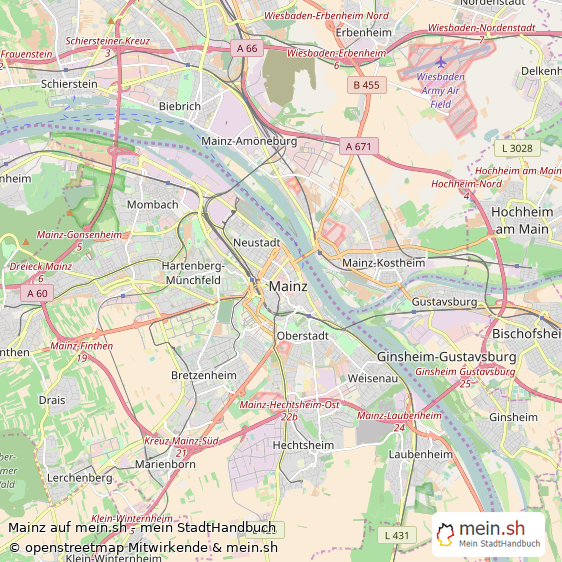 Mainz Kleine GroÃŸstadt Karte