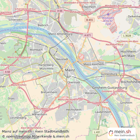 Mainz Kleine Grostadt Karte