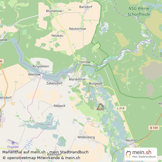 Marienthal Landkreis Oberhavel Landkarte © Openstreetmap Contributors Marienthal Karte