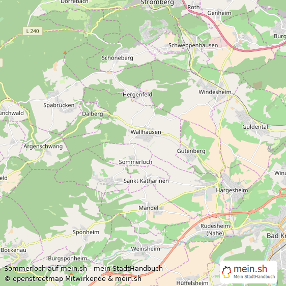Sommerloch Landkreis Bad Kreuznach Landkarte © Openstreetmap Contributors Sommerloch Kleines Dorf Karte
