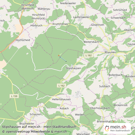 Stipshausen Landkreis Birkenfeld Landkarte © Openstreetmap Contributors Stipshausen Dorf Karte