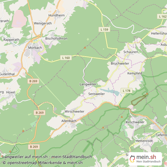 Langweiler Kleines Dorf Karte