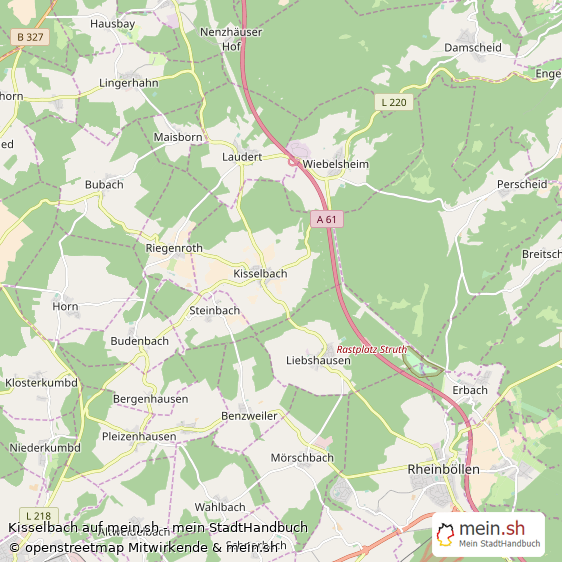 Kisselbach Rhein-Hunsrück-Kreis Landkarte © Openstreetmap Contributors Kisselbach Dorf Karte