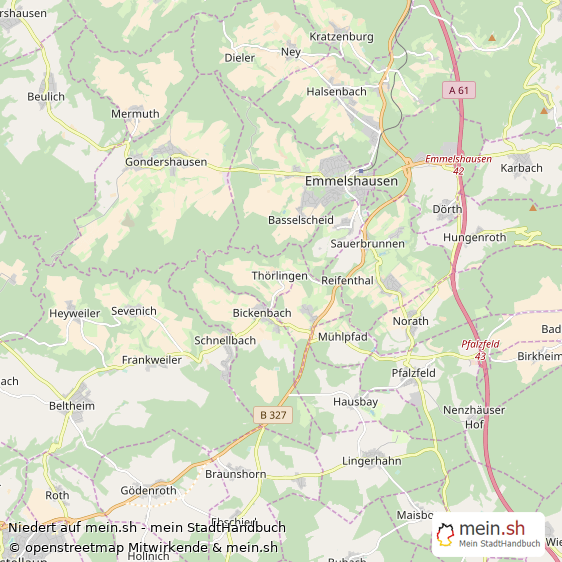 Niedert Rhein-Hunsrück-Kreis Landkarte © Openstreetmap Contributors Niedert Kleines Dorf Karte