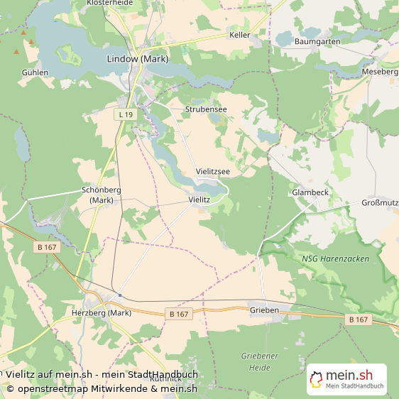 Vielitz Landkreis Ostprignitz-Ruppin Landkarte © Openstreetmap Contributors Vielitz Karte