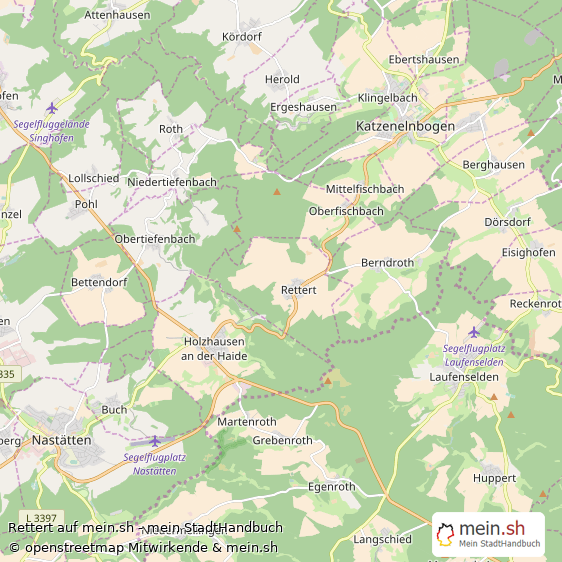 Rettert Rhein-Lahn-Kreis Landkarte © Openstreetmap Contributors Rettert Kleines Dorf Karte