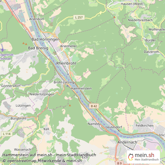 Hammerstein Kleines Dorf Karte
