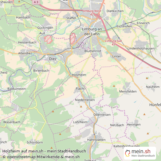 Holzheim Rhein-Lahn-Kreis Landkarte © Openstreetmap Contributors Holzheim Dorf Karte