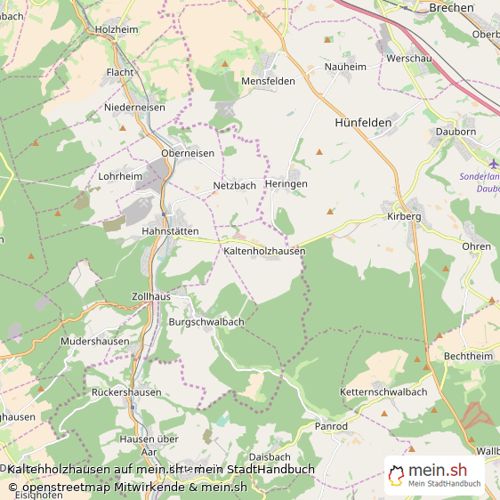 Kaltenholzhausen Rhein-Lahn-Kreis Landkarte © Openstreetmap Contributors Kaltenholzhausen Dorf Karte