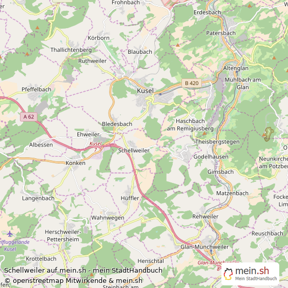 Schellweiler Dorf Karte
