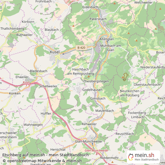 Etschberg Dorf Karte