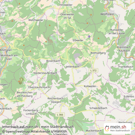 Jettenbach Dorf Karte