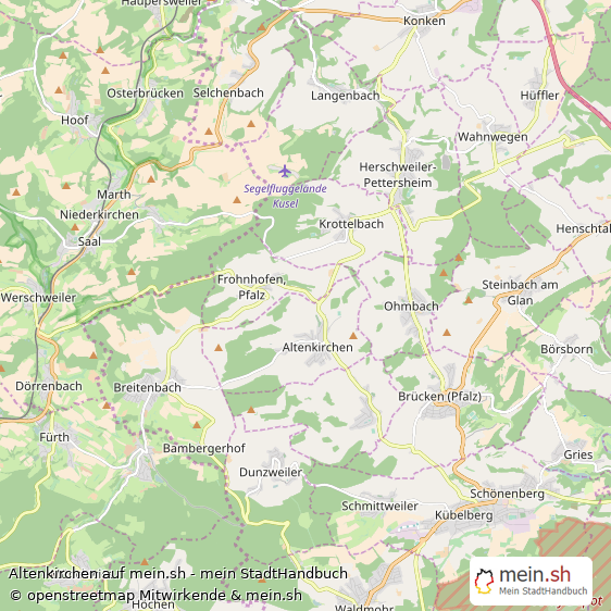 Altenkirchen Groes Dorf Karte