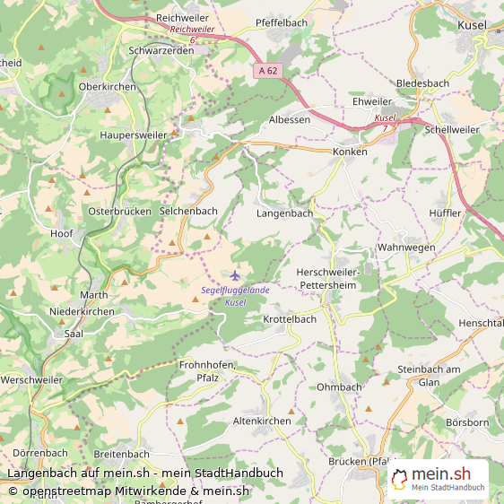 Langenbach Kleines Dorf Karte