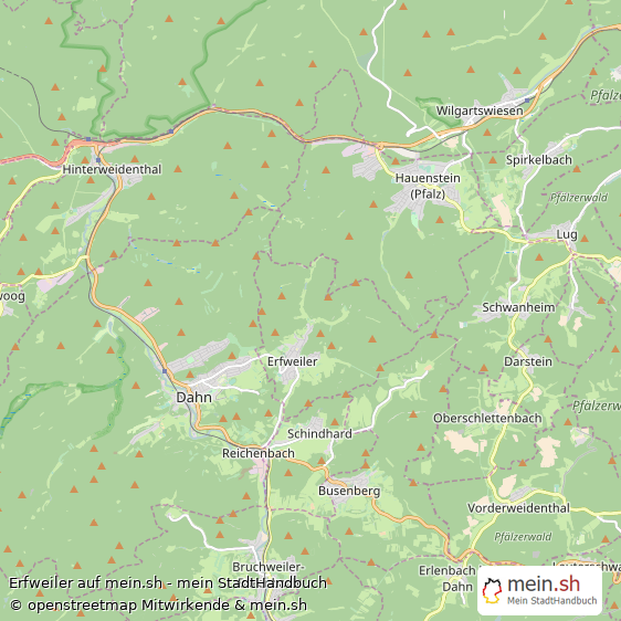 Erfweiler Groes Dorf Karte