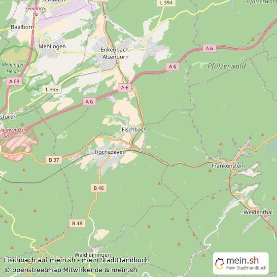 Fischbach Dorf Karte