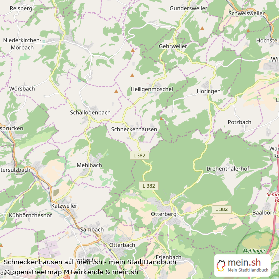 Schneckenhausen Dorf Karte