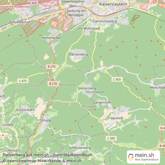 Stelzenberg Groes Dorf Karte