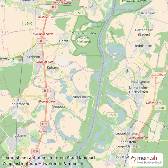 Leimersheim Landstadt Karte