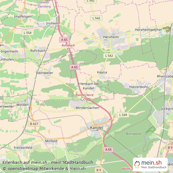 Erlenbach Landstadt Karte