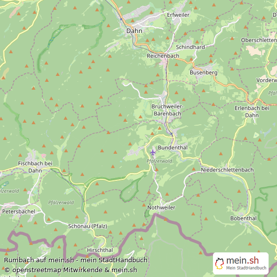 Rumbach Kleines Dorf Karte