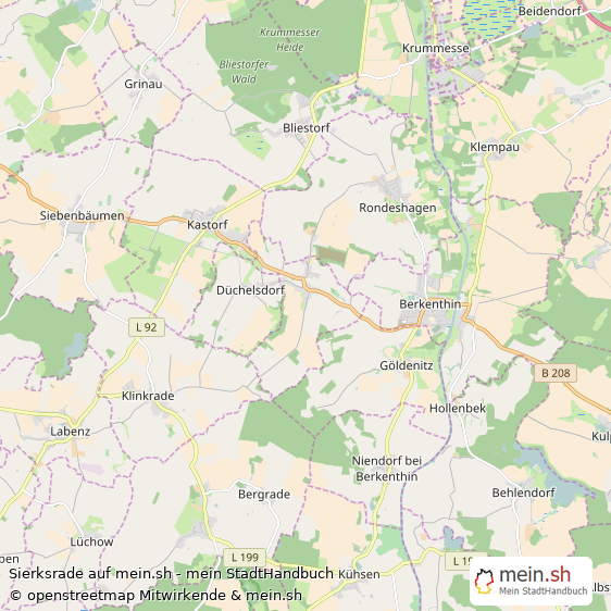 Sierksrade Landkreis Herzogtum Lauenburg Landkarte © Openstreetmap Contributors Sierksrade Kleines Dorf Karte