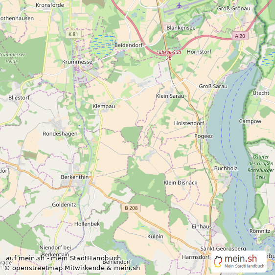 Gro? Disnack Kleines Dorf Karte