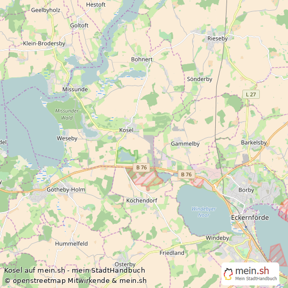 Kosel Gro?es Dorf Karte