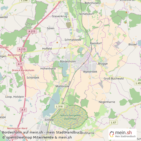 Bordesholm Gro?e Landstadt Karte