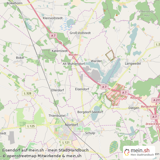 Eisendorf Kleines Dorf Karte