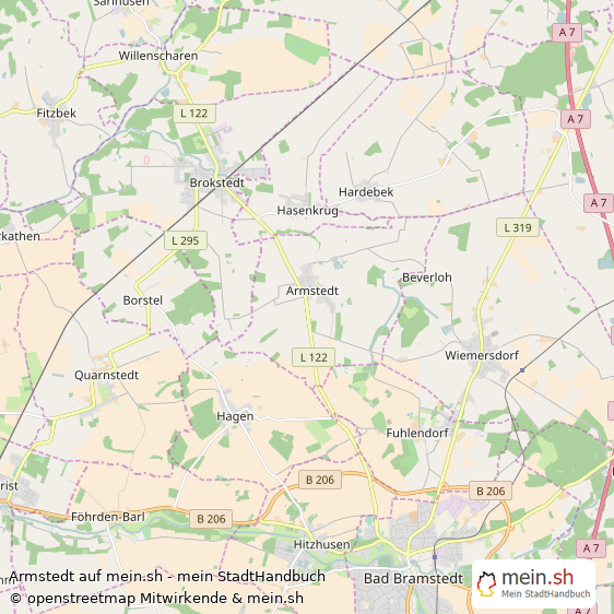Armstedt Landkreis Segeberg Landkarte © Openstreetmap Contributors Armstedt Kleines Dorf Karte