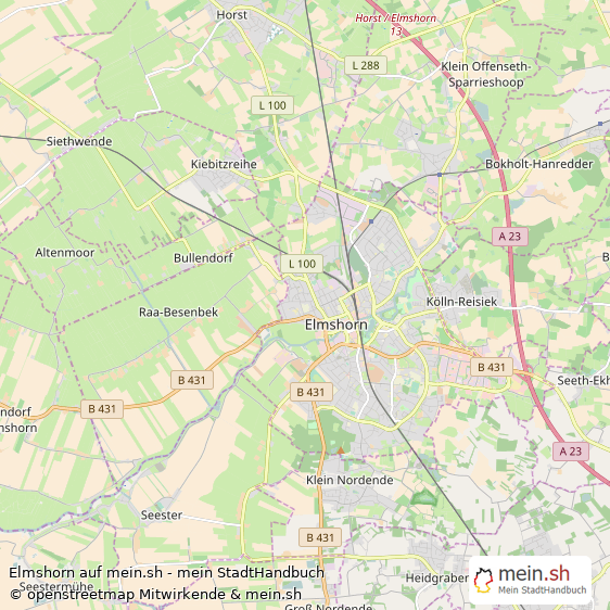 Elmshorn Kleine Mittelstadt Karte