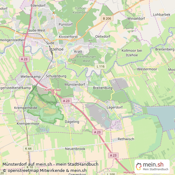 Münsterdorf Landkreis Steinburg Landkarte © Openstreetmap Contributors Münsterdorf Großes Dorf Karte
