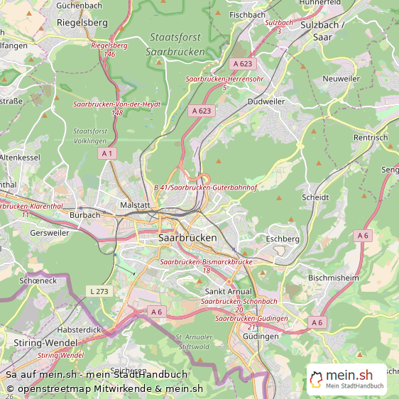 Saarbr?cken  Karte