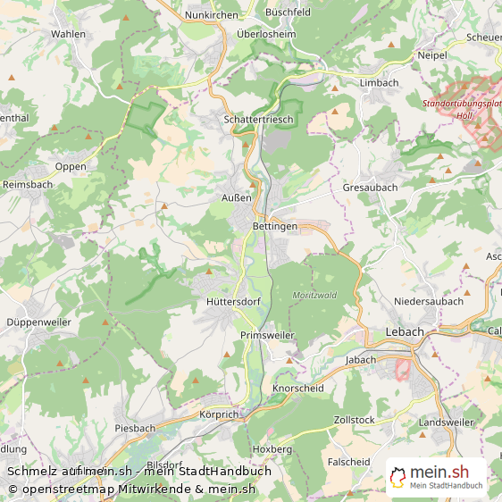 Schmelz Kleinstadt Karte