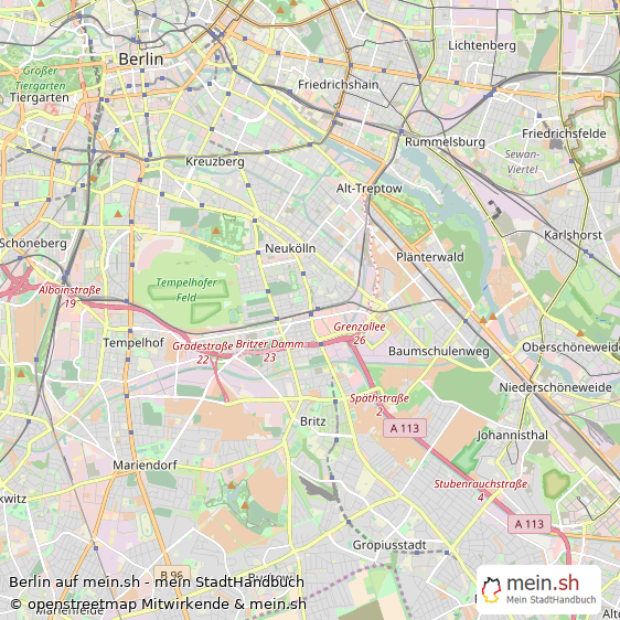 Berlin Kreisfreie Stadt Berlin Landkarte © Openstreetmap Contributors Berlin Metropole Karte