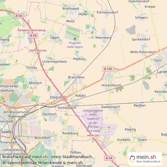 Braschwitz Saalkreis Landkarte © Openstreetmap Contributors Braschwitz Karte