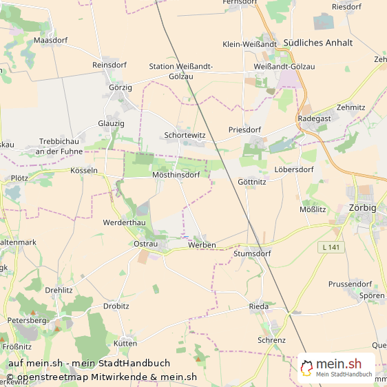 M?sthinsdorf Saalkreis Landkarte © Openstreetmap Contributors M?sthinsdorf  Karte