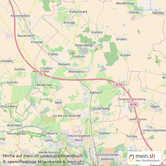 Teicha Saalkreis Landkarte © Openstreetmap Contributors Teicha Karte