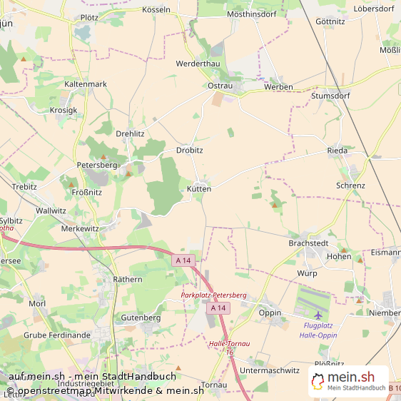 K?tten Saalkreis Landkarte © Openstreetmap Contributors K?tten  Karte