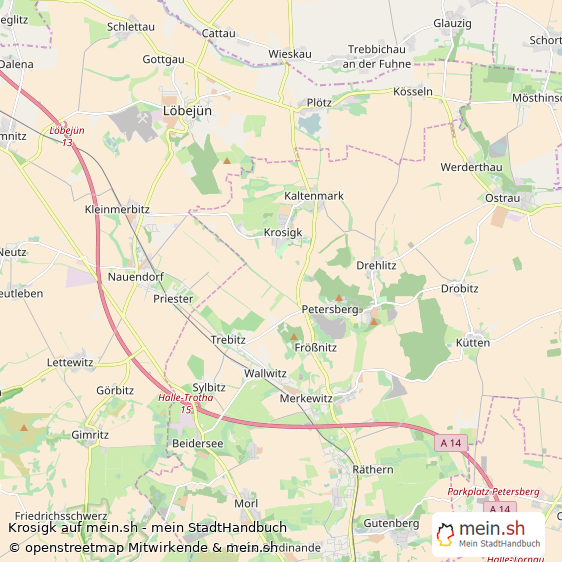 Krosigk Saalkreis Landkarte © Openstreetmap Contributors Krosigk Karte