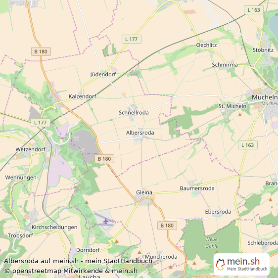 Albersroda Landkreis Merseburg-Querfurt Landkarte © Openstreetmap Contributors Albersroda Karte