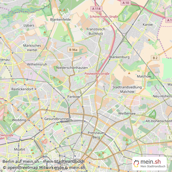 Berlin Kreisfreie Stadt Berlin Landkarte © Openstreetmap Contributors Berlin Metropole Karte