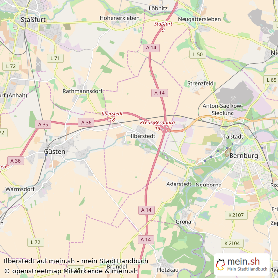 Ilberstedt Landkreis Bernburg Landkarte © Openstreetmap Contributors Ilberstedt Großes Dorf Karte