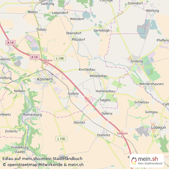 Edlau Landkreis Bernburg Landkarte © Openstreetmap Contributors Edlau Karte