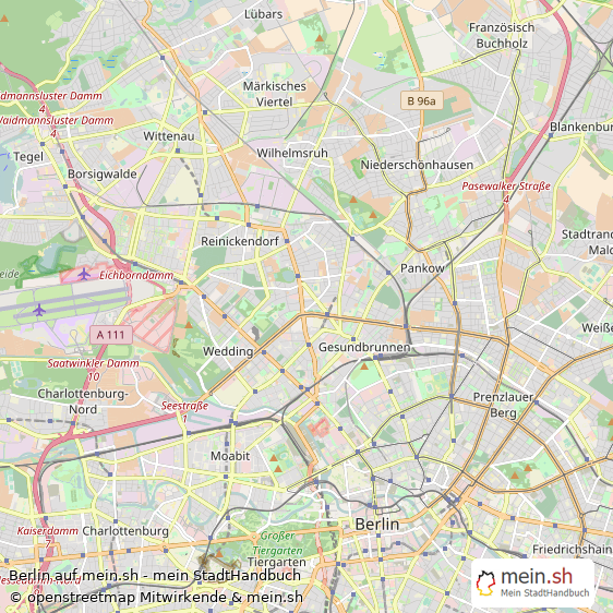 Berlin Kreisfreie Stadt Berlin Landkarte © Openstreetmap Contributors Berlin Metropole Karte